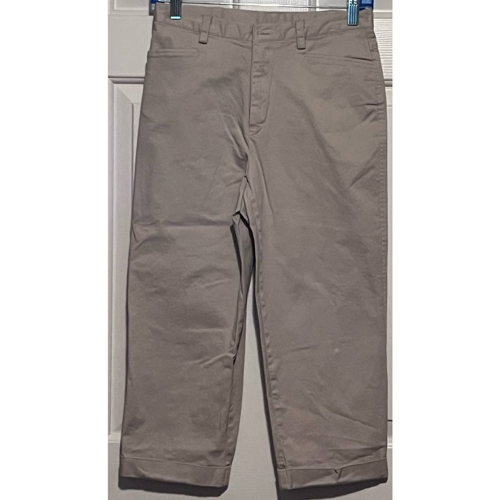 Rafaella Petites Women's Beige Cuffed Capri‎ Pants Size 6P 19" Inseam x 13"